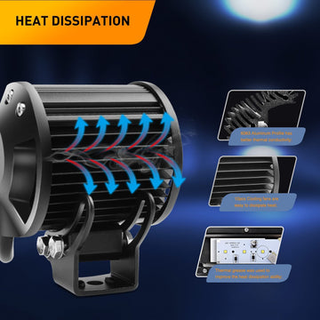 2 Pcs 4 Inch 18W 1260LM Spot LED Pods